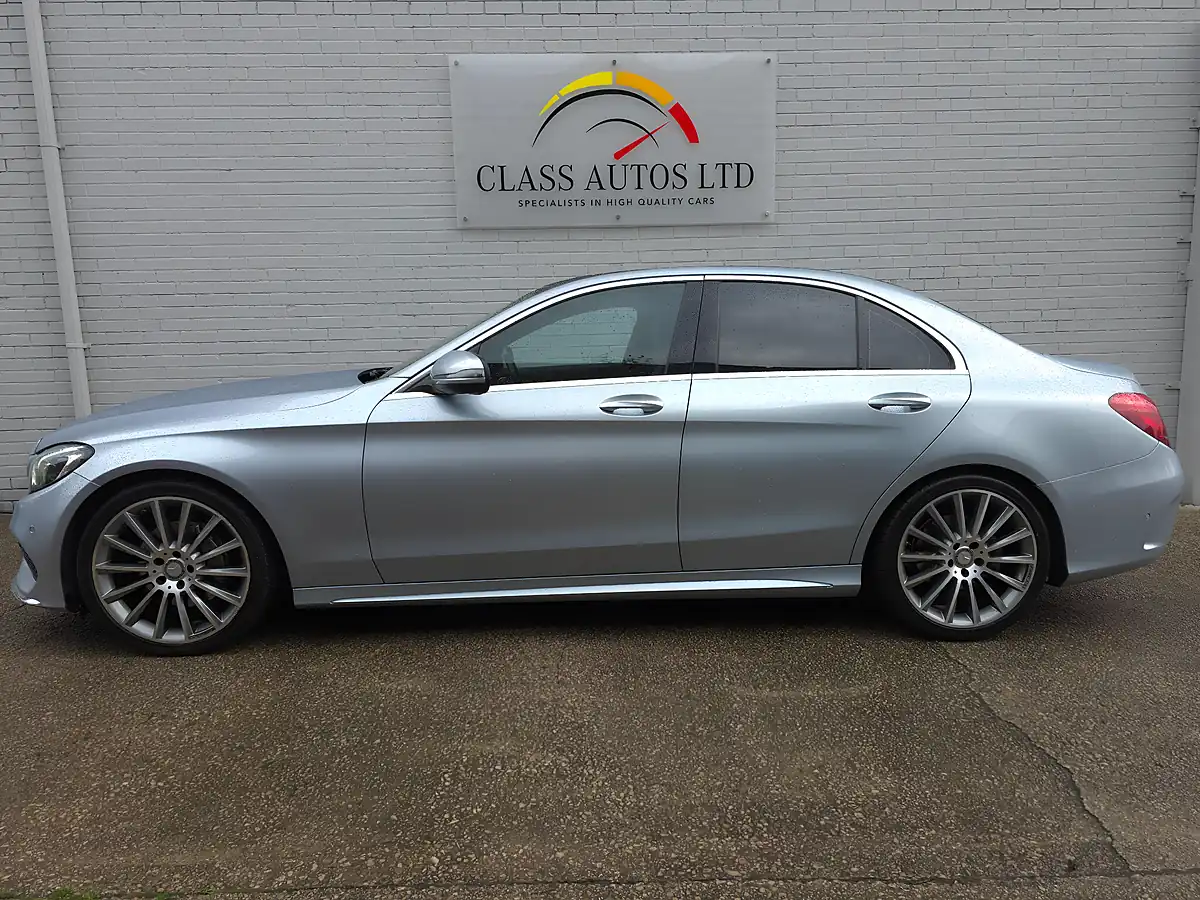 Used 2016 Mercedes C Class AMG Line (premium Plus) Silver - Interior and Exterior details 9