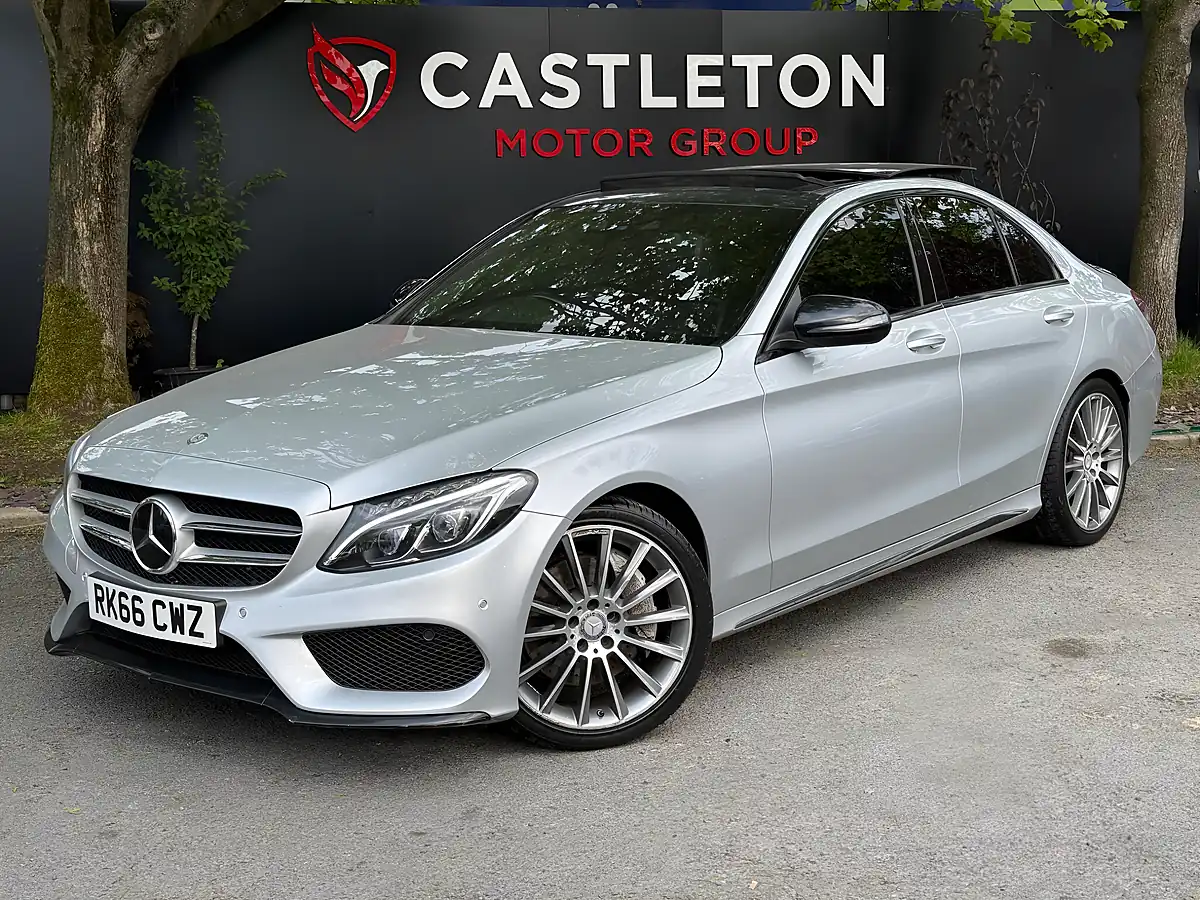 Used 2016 Mercedes C Class AMG Line Silver - Interior and Exterior details 2