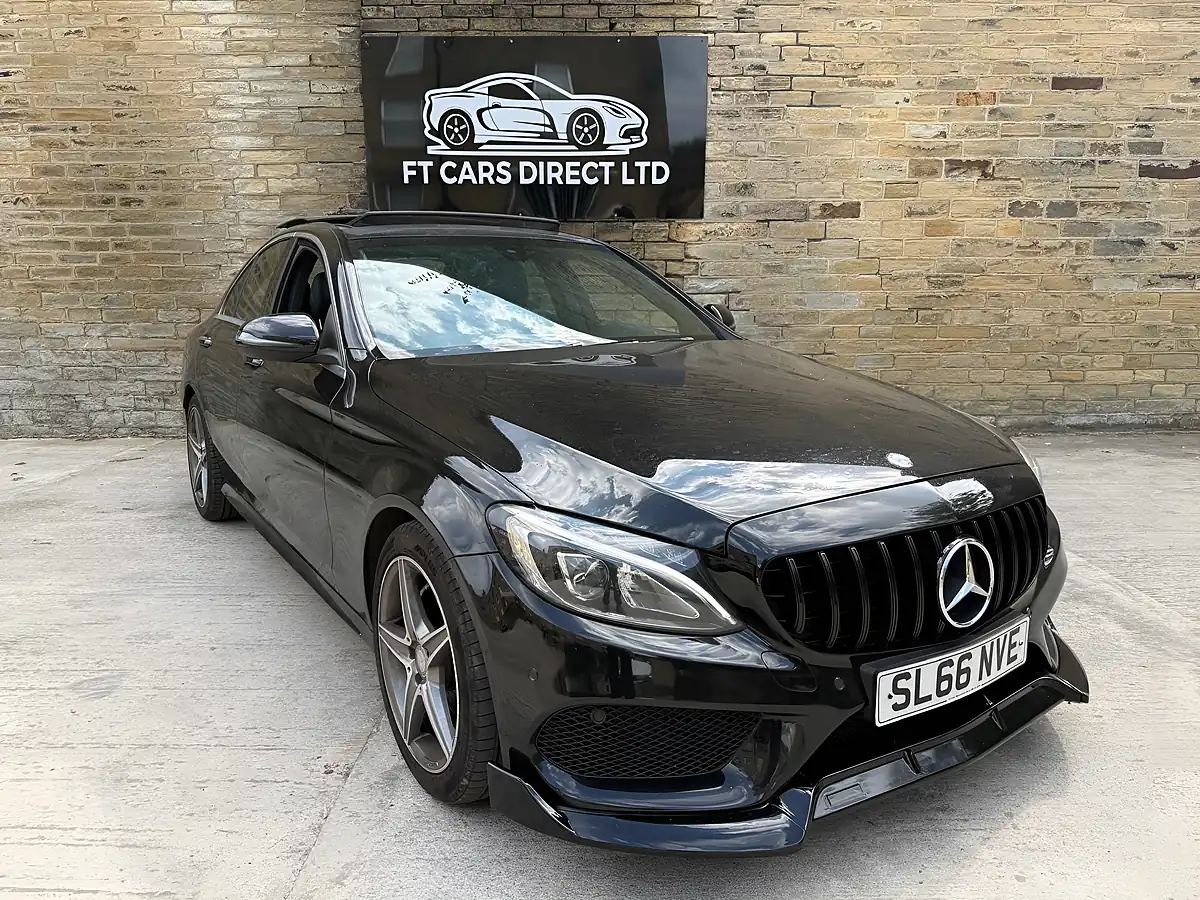 Used 2016 Mercedes C200 AMG Line (premium) Black - Interior and Exterior details 2
