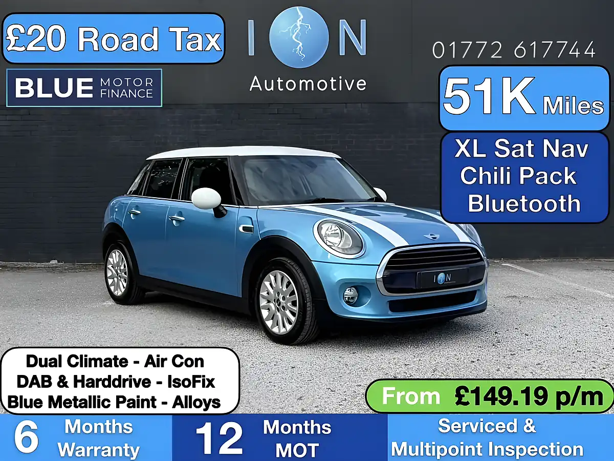 Used 2016 MINI Hatch Cooper Electric Blue Ii - Front View
