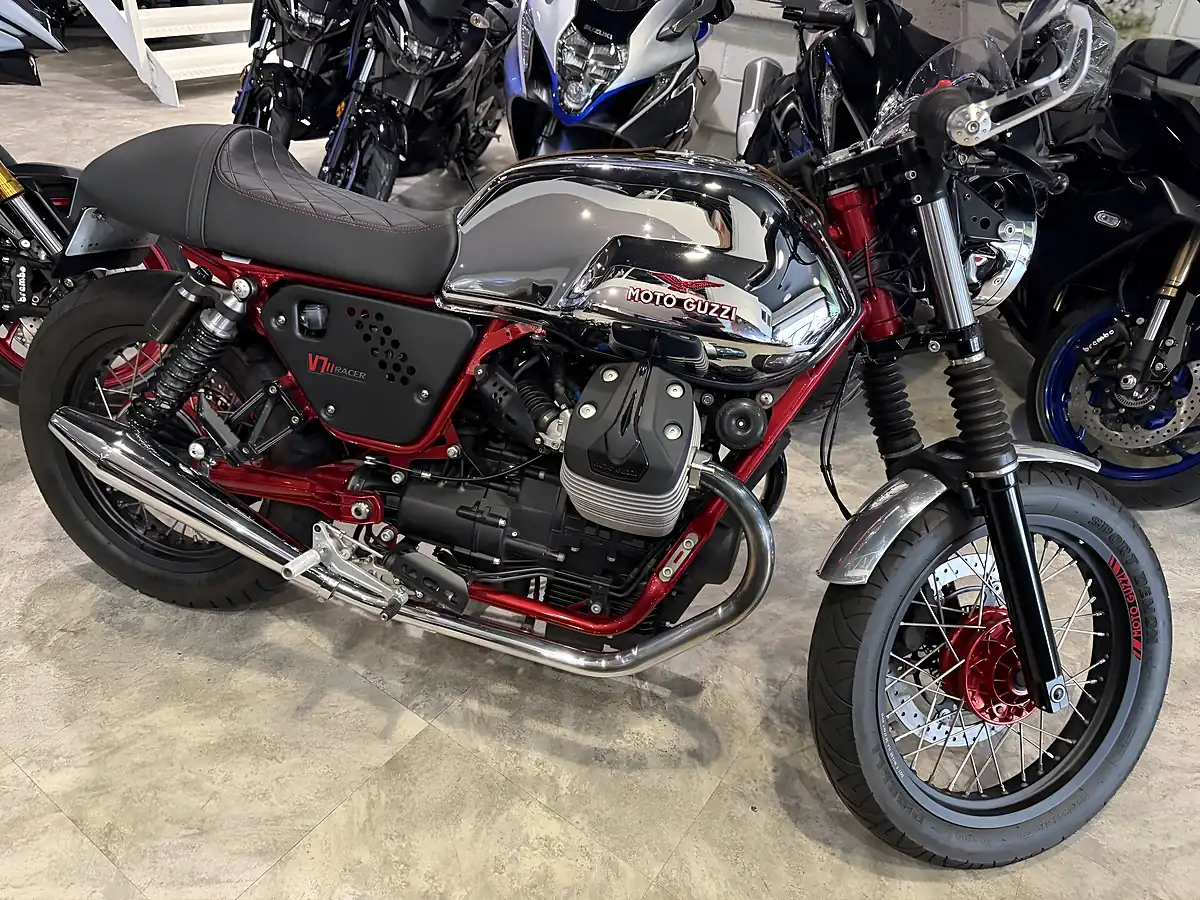 Used 2016 Moto Guzzi V7 744 Racer Silver - Interior and Exterior details 2