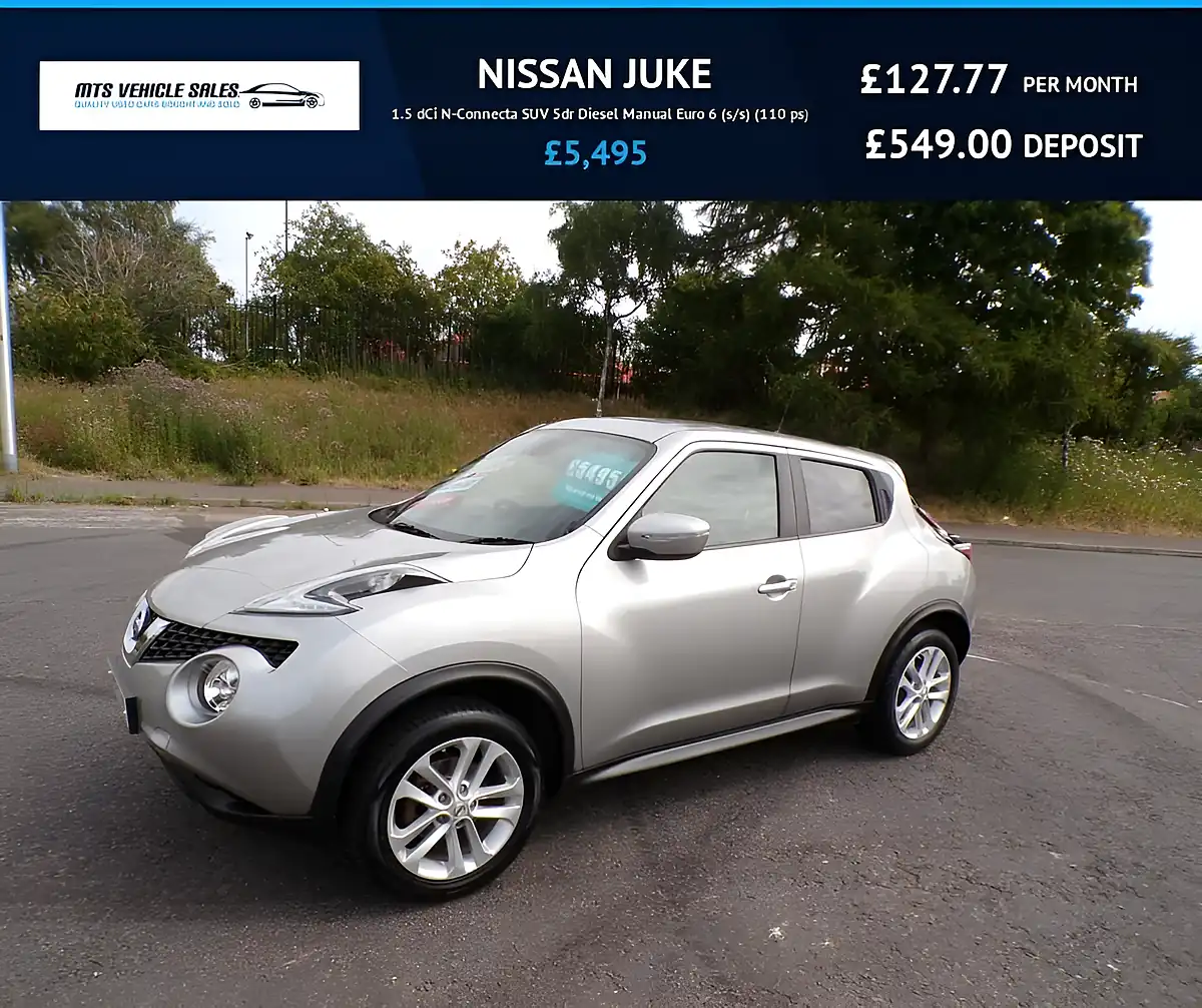 Used 2016 Nissan Juke N-Connecta Silver - Front View
