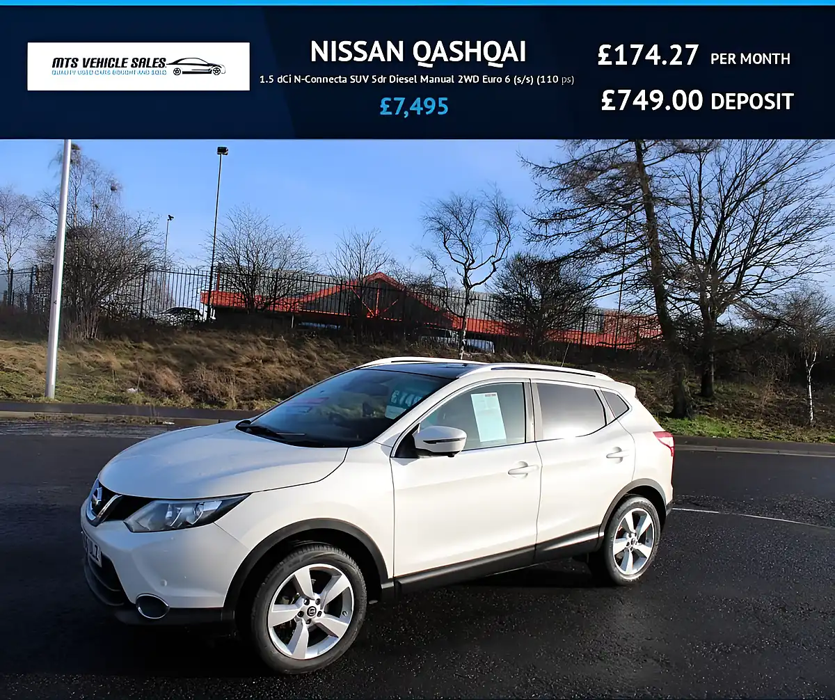 Used 2016 Nissan Qashqai N-Connecta White - Front View