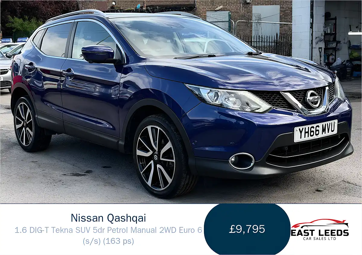 Used 2016 Nissan Qashqai Tekna Blue - Front View