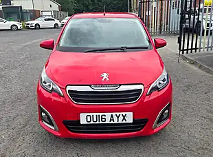 Used 2016 Peugeot 108 Allure Red - Interior and Exterior details 3