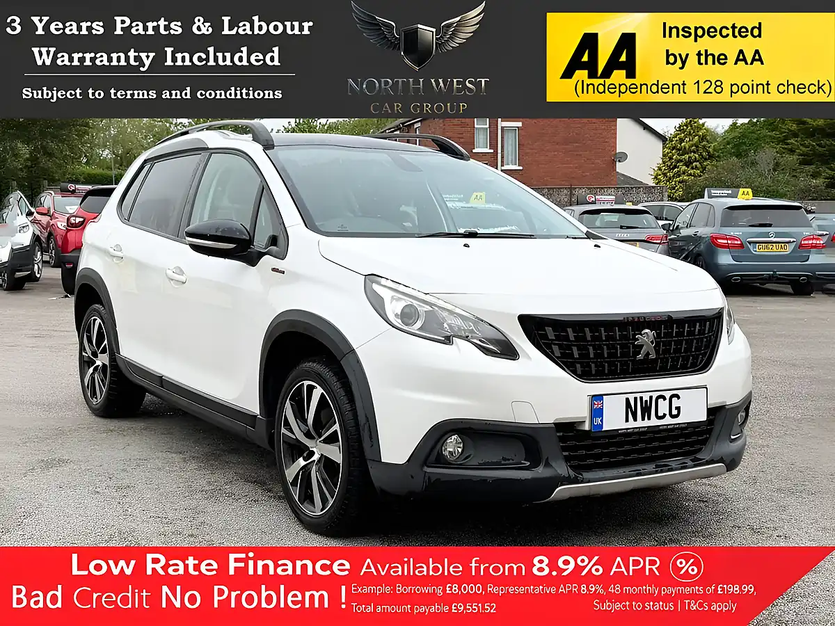 Used 2016 Peugeot 2008 GT Line White - Front View