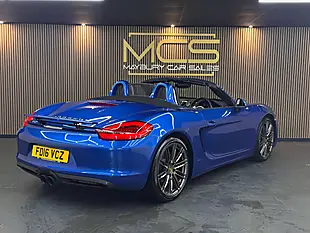Used 2016 Porsche Boxster 981 Blue - Interior and Exterior details 5