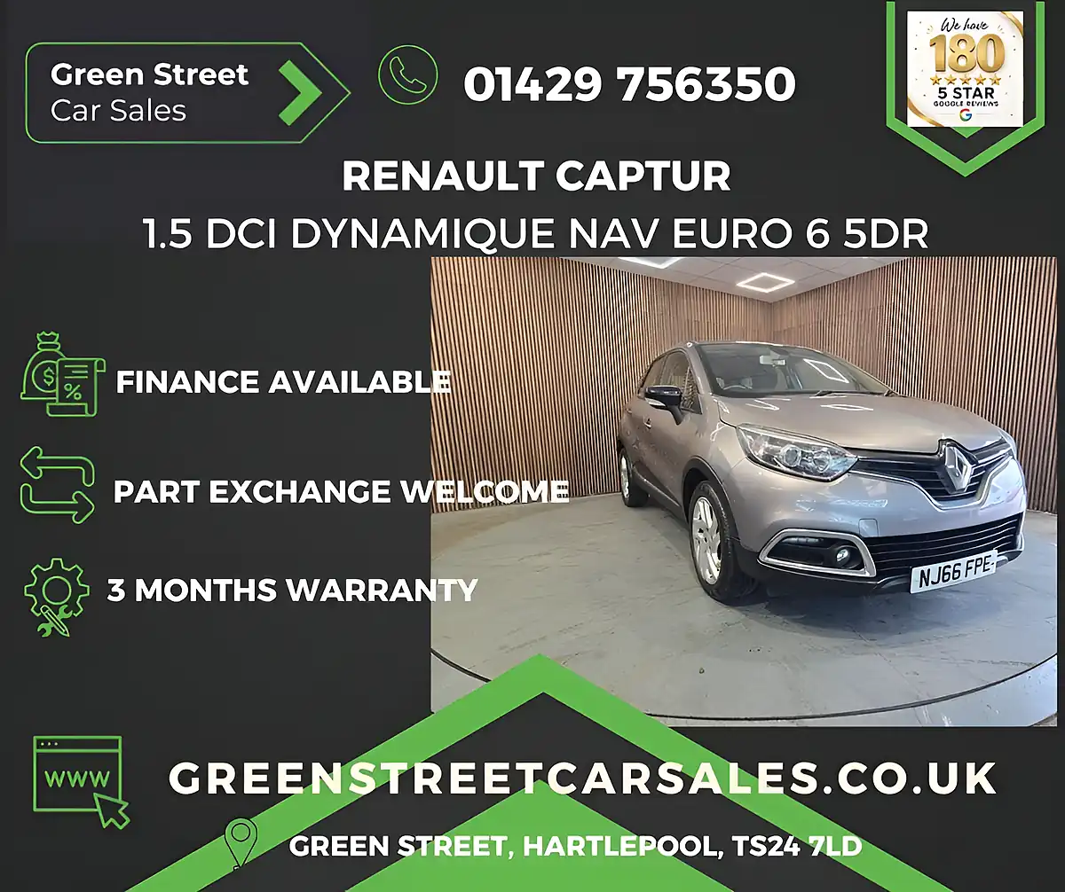Used 2016 Renault Captur Dynamique Nav Grey - Interior and Exterior details 2
