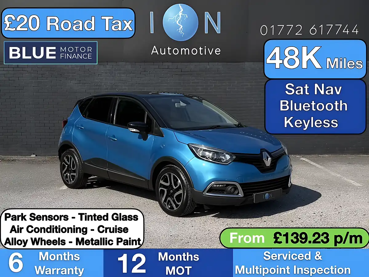 Used 2016 Renault Captur Dynamique S Nav Tahoe Blue - Front View