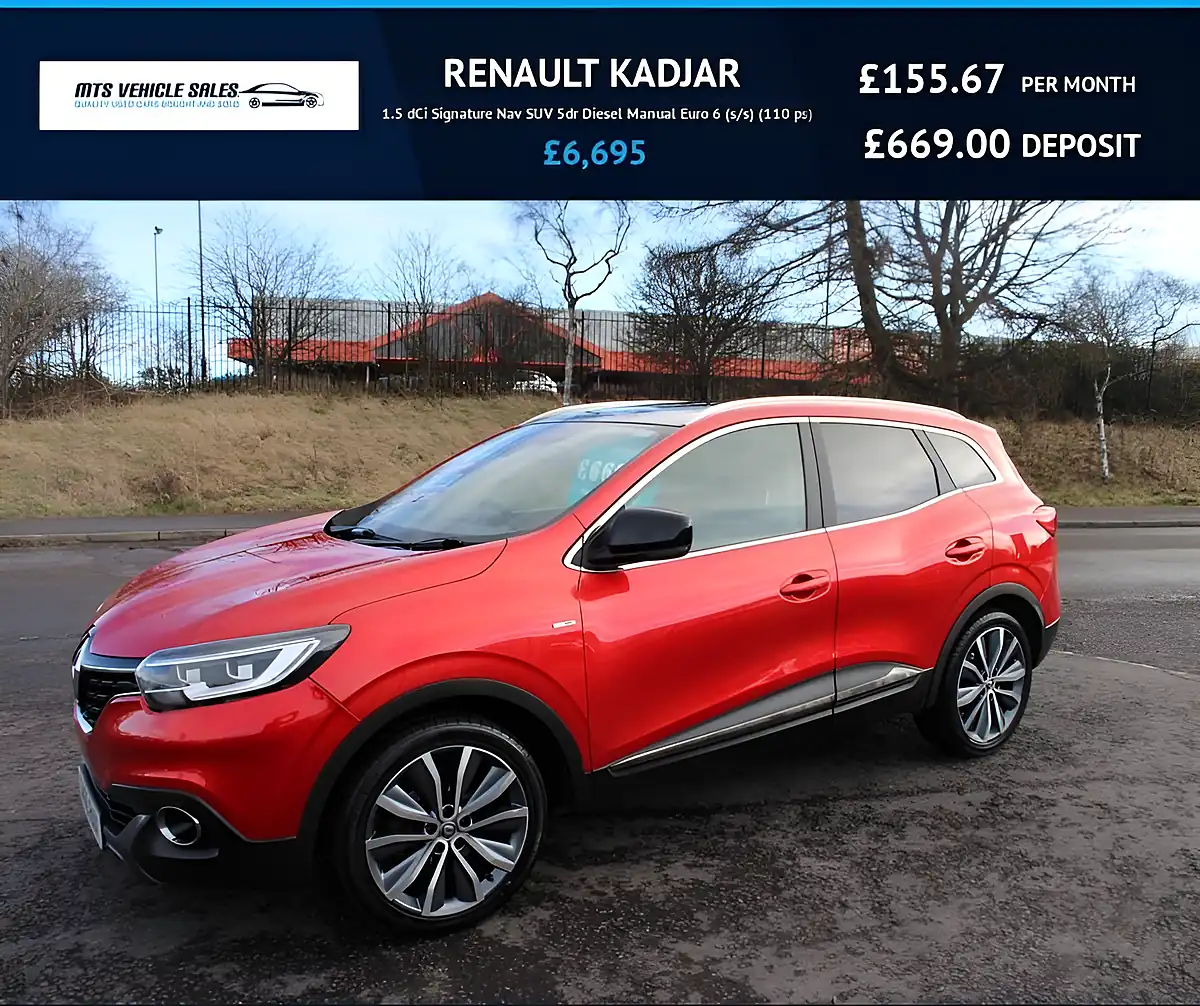 Used 2016 Renault Kadjar Signature Red - Front View