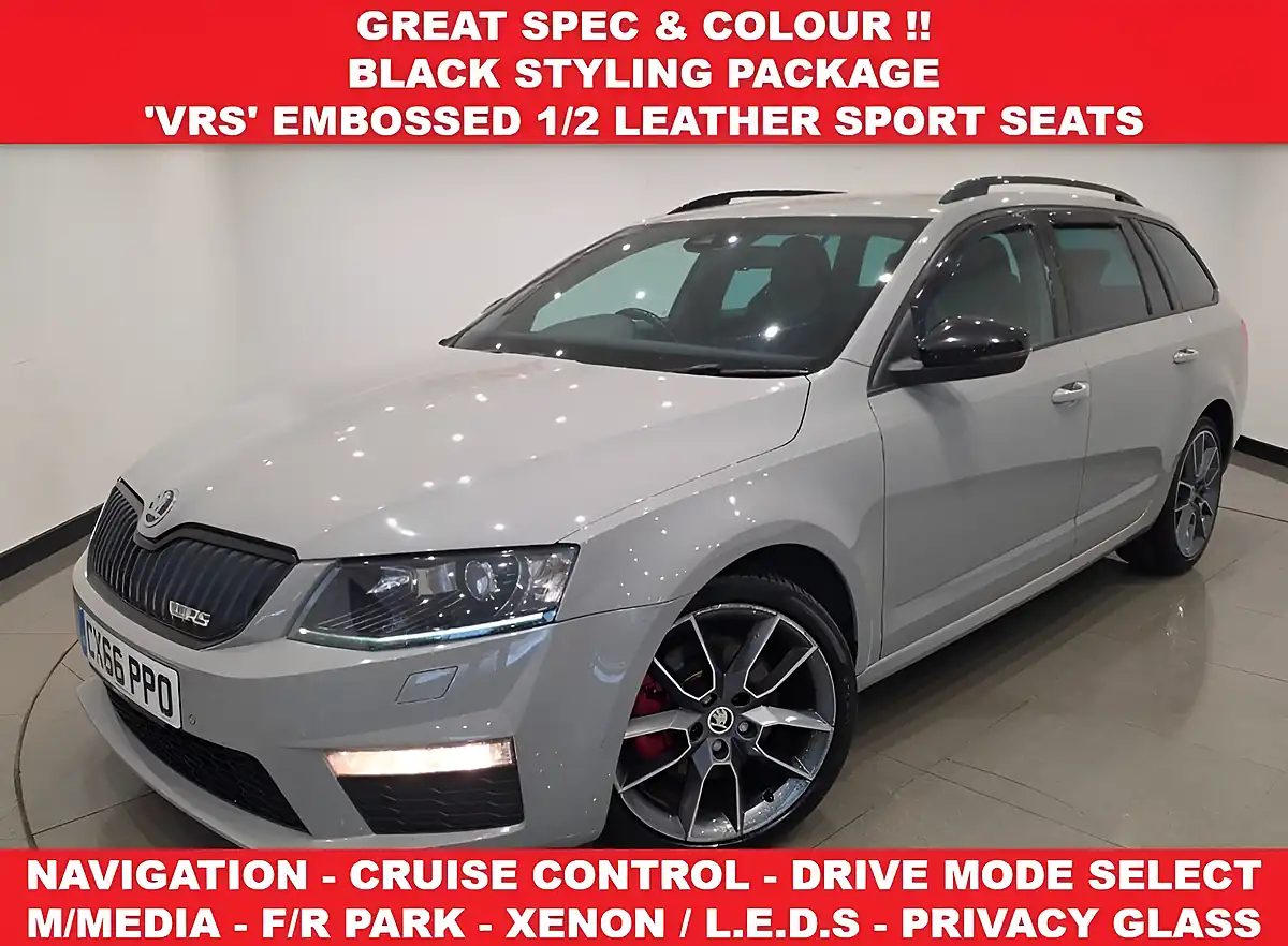 Used 2016 Skoda Octavia VRS Grey - Front View