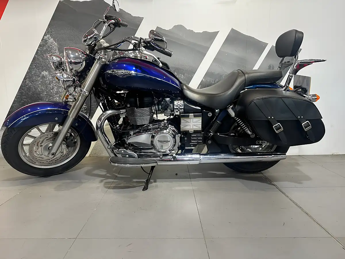Used 2016 Triumph Bonneville America Blue Metallic - Interior and Exterior details 2