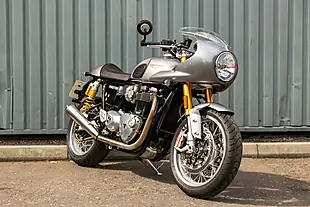 Used 2016 Triumph Thruxton 1200 R Track Racer Silver Ice - Interior and Exterior details 2