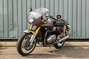 Used 2016 Triumph Thruxton 1200 R Track Racer Silver Ice - Interior and Exterior details 4