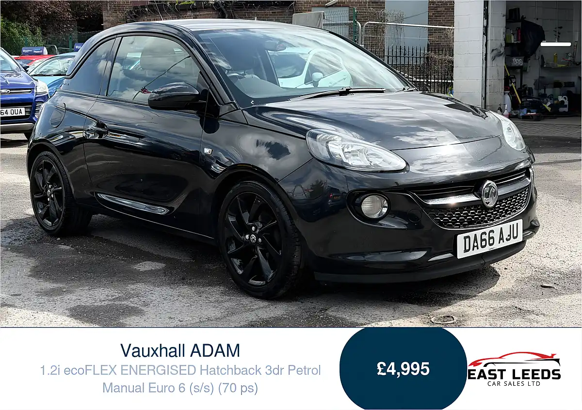 Used 2016 Vauxhall Adam Energised Black - Front View