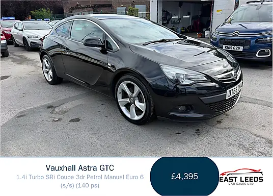 2016 Vauxhall Astra GTC 1.4i Turbo SRi