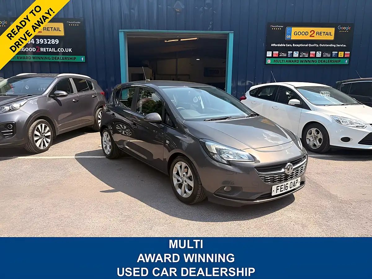 Used 2016 Vauxhall Corsa Energy Grey - Front View