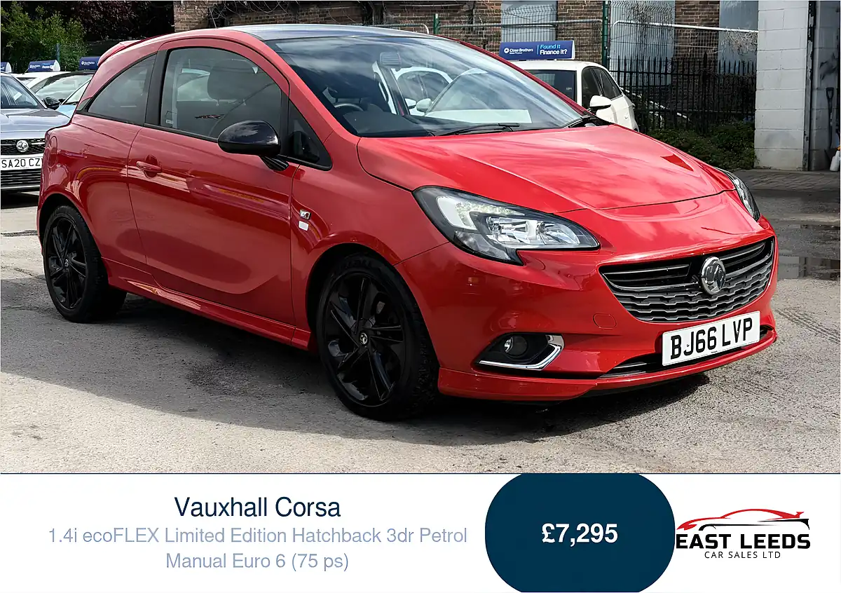 Used 2016 Vauxhall Corsa Limited Edition Red - Front View