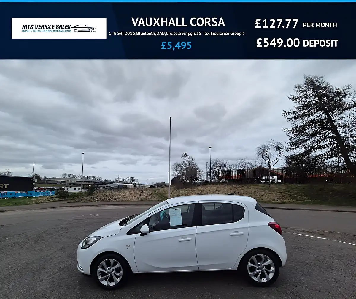 Used 2016 Vauxhall Corsa Sri White - Front View