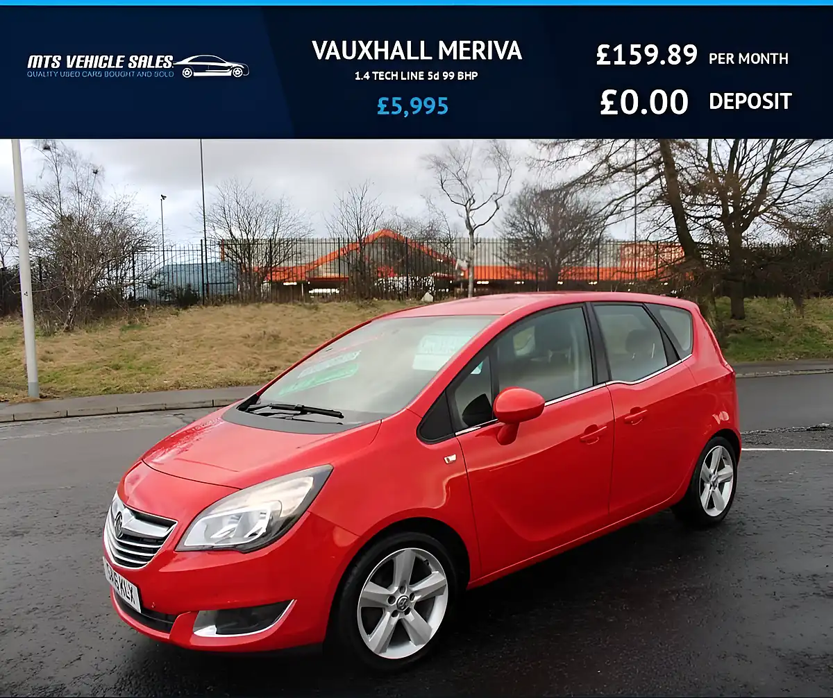 Used 2016 Vauxhall Meriva Tech Line Red - Front View