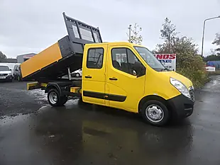Used 2016 Vauxhall Movano R3500 Lwb Crew Cab Tipper Yellow - Interior and Exterior details 2