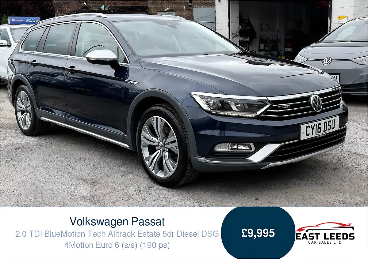 Used 2016 Volkswagen Passat Alltrack Blue - Front View