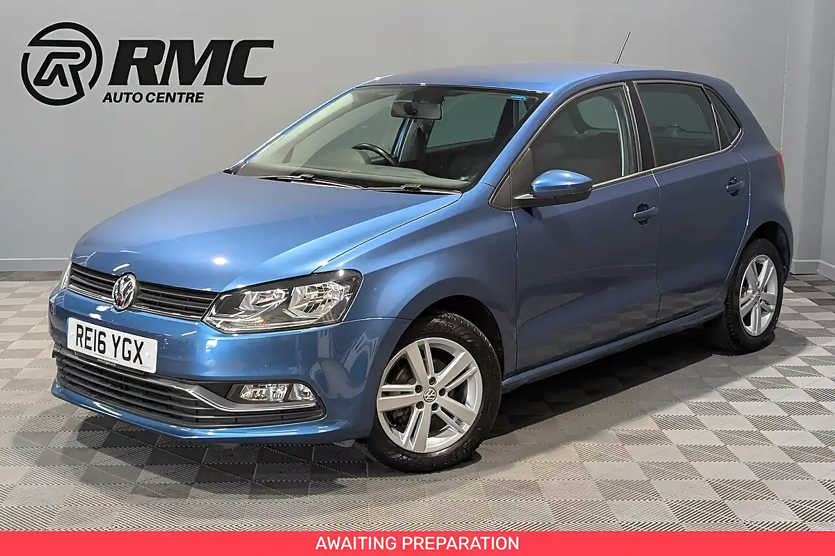 Used 2016 Volkswagen Polo Bluemotion Tech Match Blue - Front View