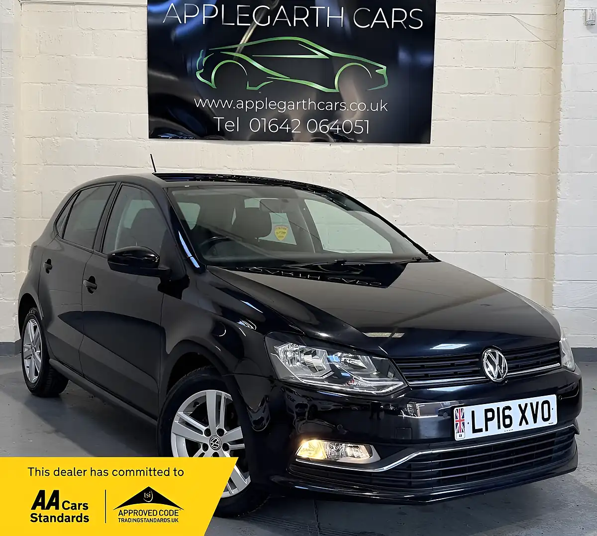 Used 2016 Volkswagen Polo Match Black - Front View