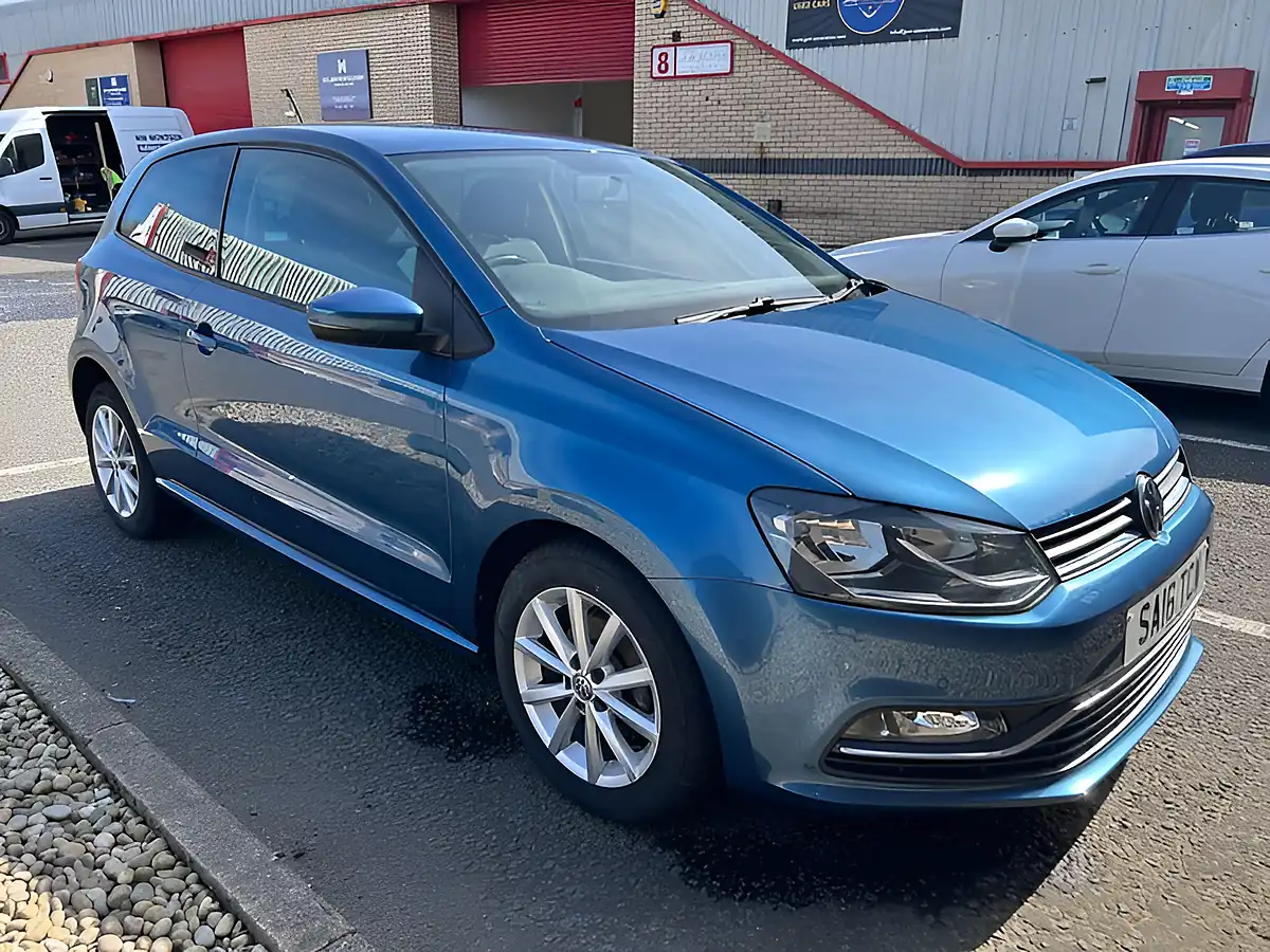 Used 2016 Volkswagen Polo Match Blue Silk - Front View