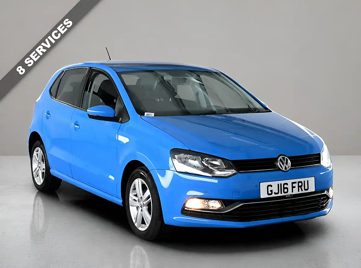 Used 2016 Volkswagen Polo Match Edition Blue - Front View