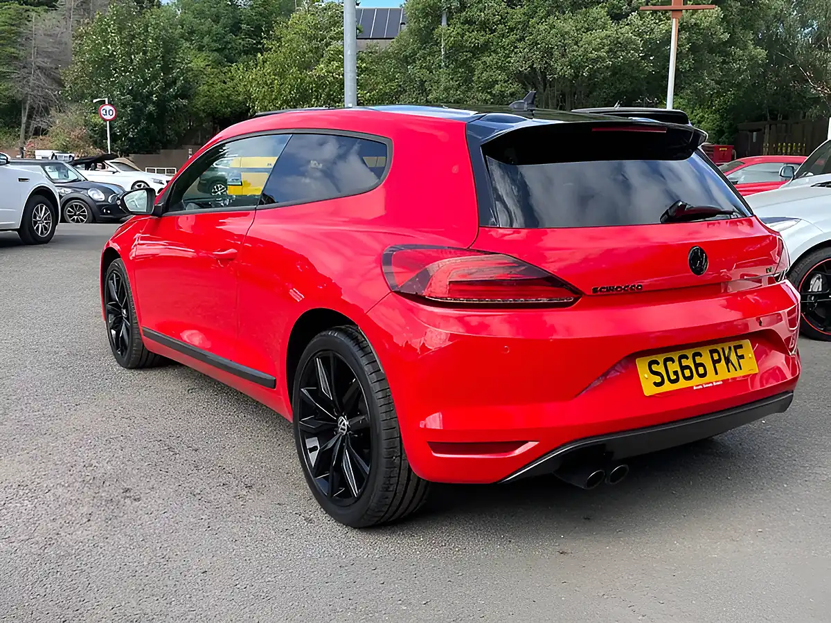 Used 2016 Volkswagen Scirocco GT Black Edition Red - Interior and Exterior details 4