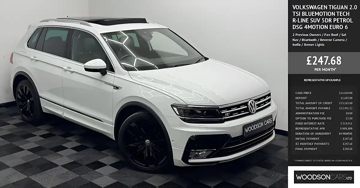 Used 2016 Volkswagen Tiguan R-Line White - Interior and Exterior details 4