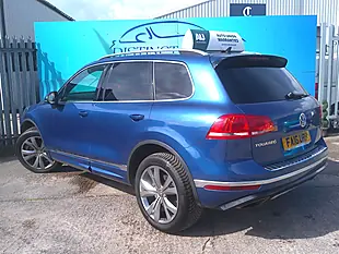 Used 2016 Volkswagen Touareg R-Line Blue - Interior and Exterior details 4