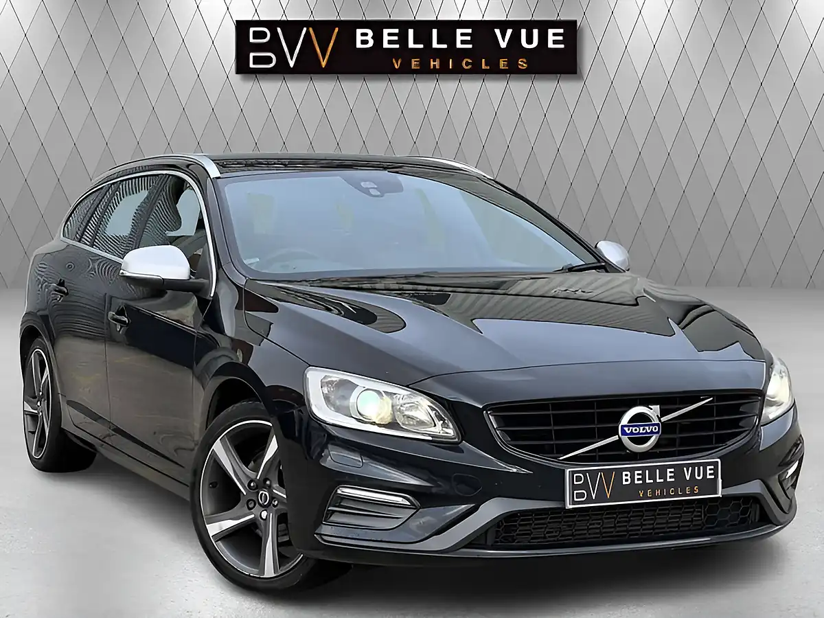 Used 2016 Volvo V60 R-Design Luxury Nav Onyx Black - Front View
