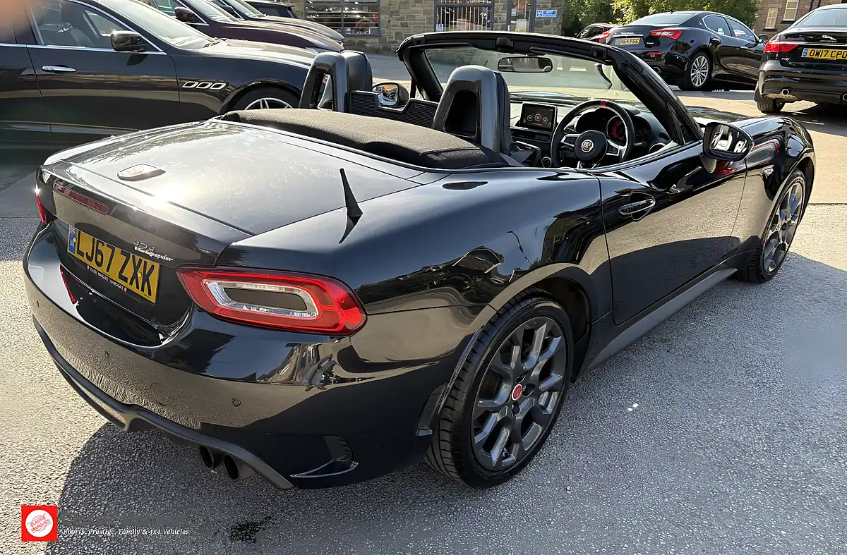 Used 2017 Abarth 124 Spider Convertible San Marino 1972 Black - Interior and Exterior details 8