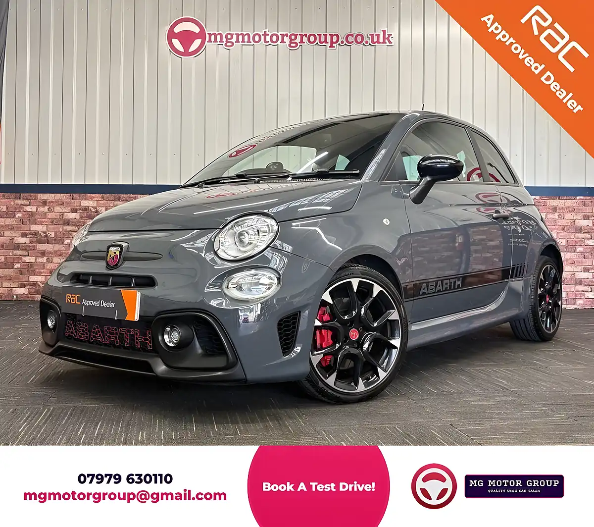 Used 2017 Abarth 595 Competizione Grey - Front View
