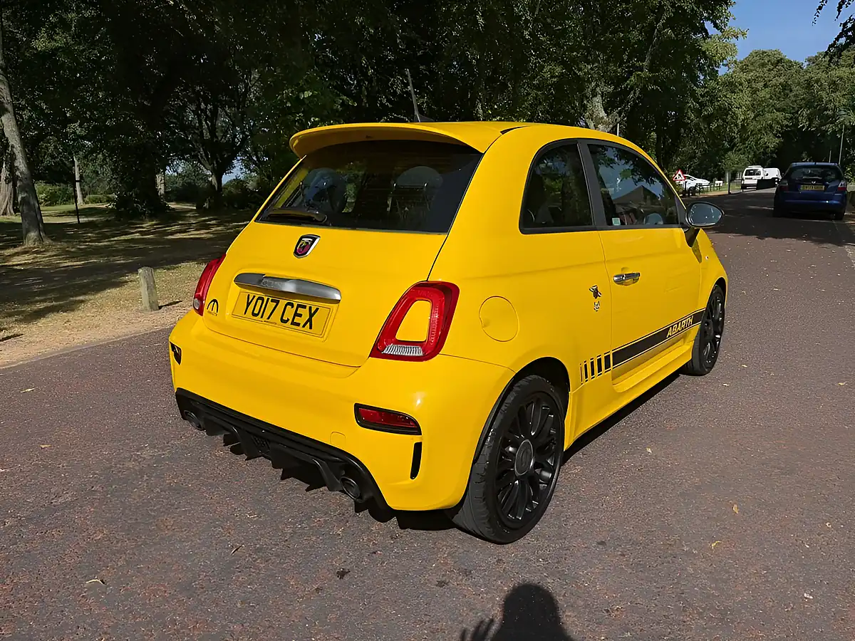 Used 2017 Abarth 595 Yellow - Interior and Exterior details 4