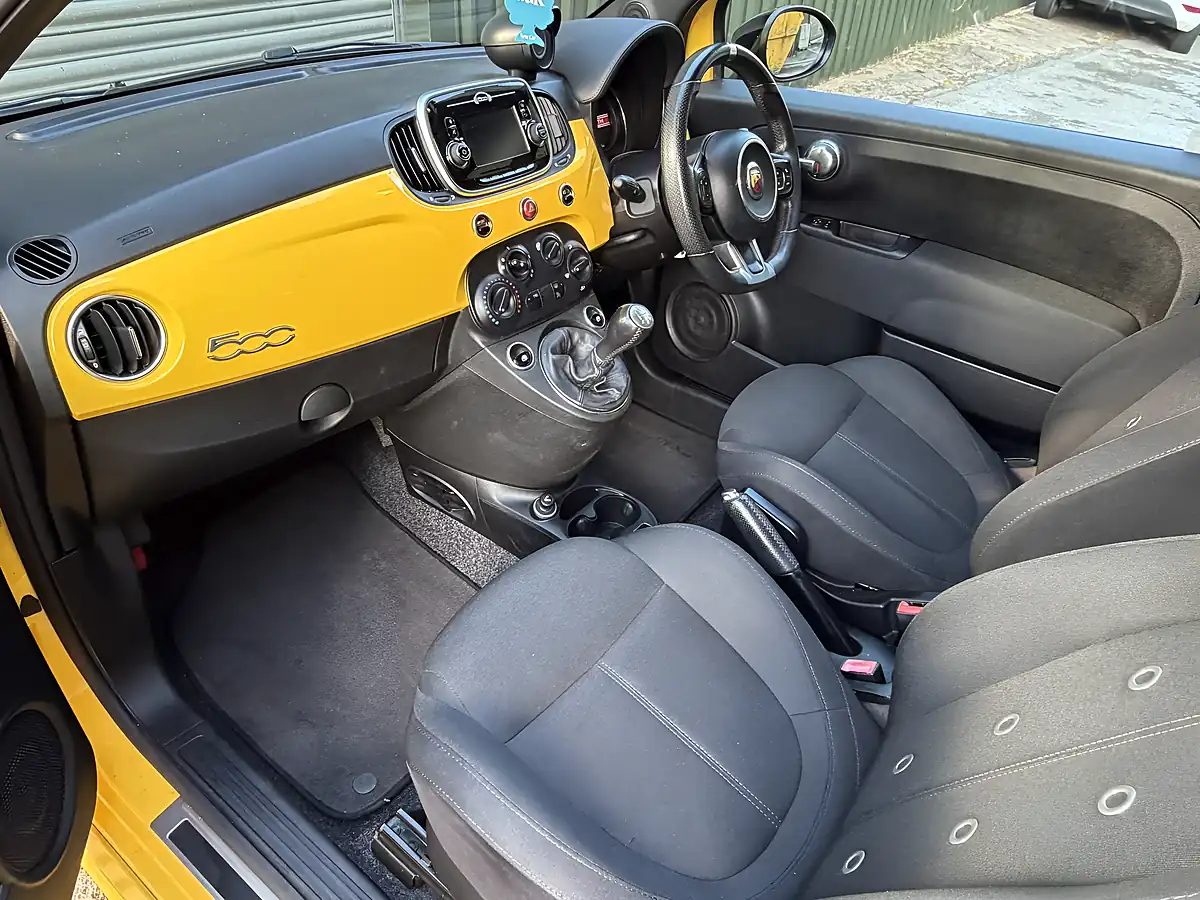 Used 2017 Abarth 595 Yellow - Interior and Exterior details 5