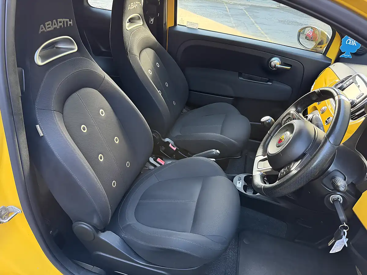 Used 2017 Abarth 595 Yellow - Interior and Exterior details 8