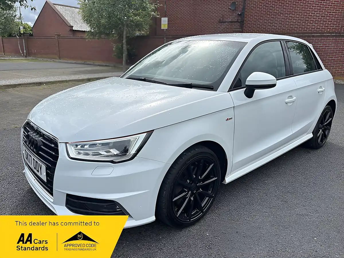 Used 2017 Audi A1 S Line Pearl White - Front View