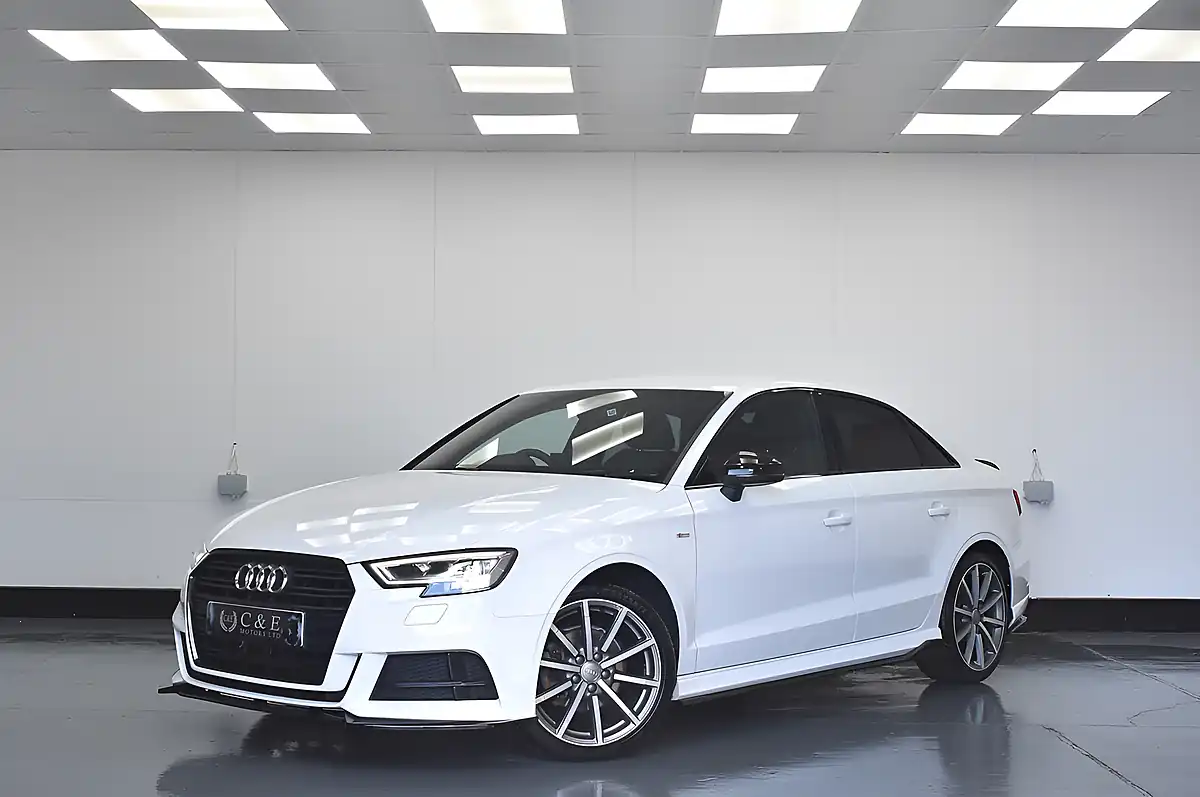 Used 2017 Audi A3 Black Edition White - Front View