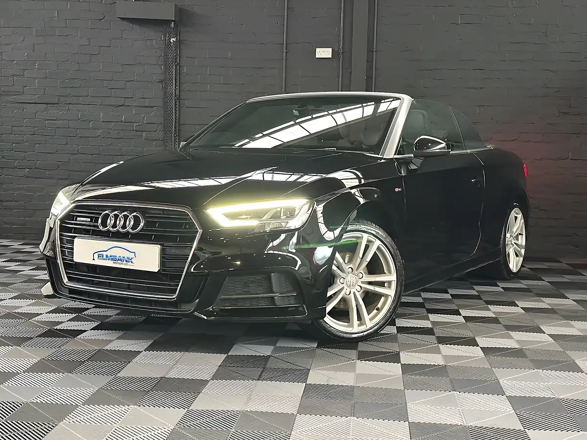 Used 2017 Audi A3 Cabriolet S Line Brilliant Black - Front View