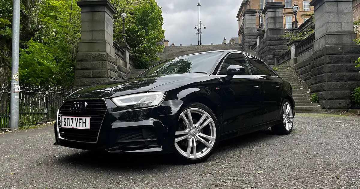 Used 2017 Audi A3 S Line Black - Front View