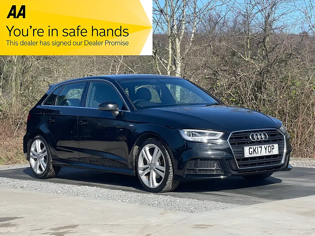 Used 2017 Audi A3 S Line Black - Front View