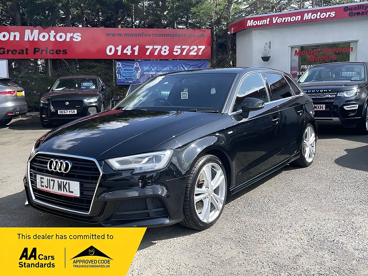 Used 2017 Audi A3 S Line Black - Front View