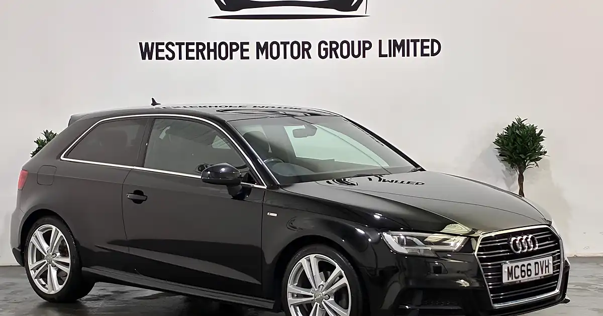 Used 2017 Audi A3 S Line Black - Front View