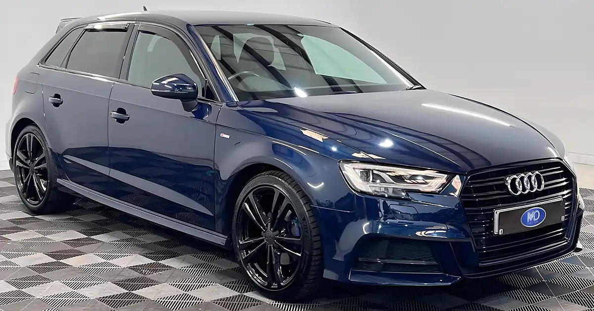 Used 2017 Audi A3 S Line Blue - Front View