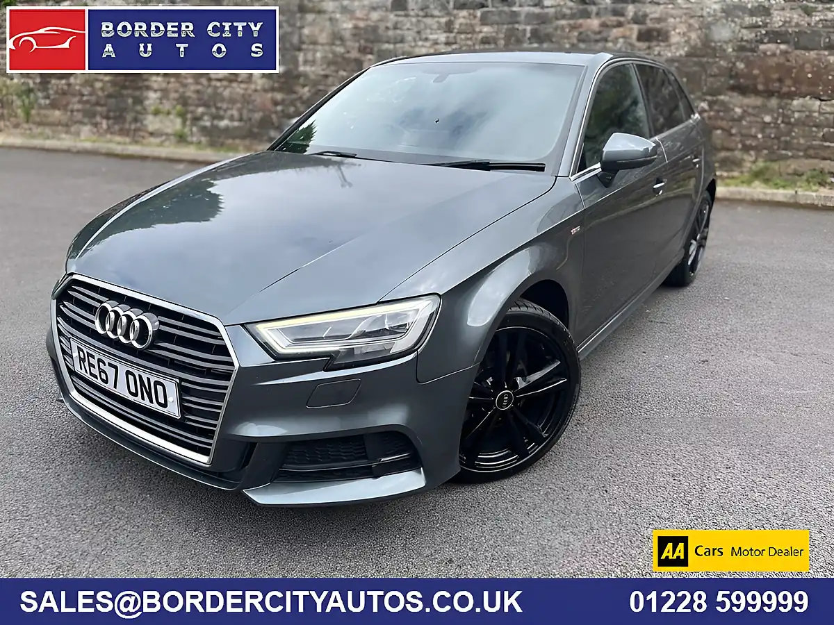 Used 2017 Audi A3 S Line Daytona Grey - Front View