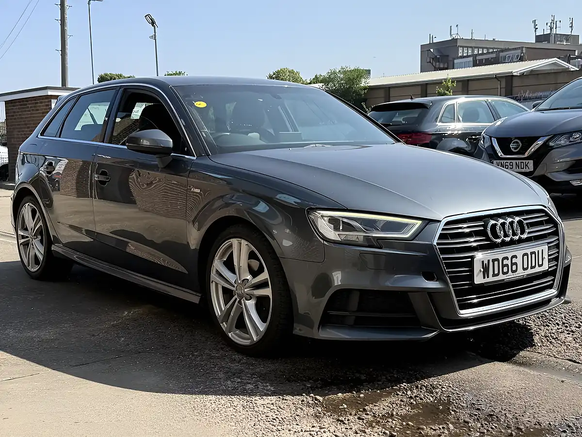 Used 2017 Audi A3 S Line Sportback Grey - Front View