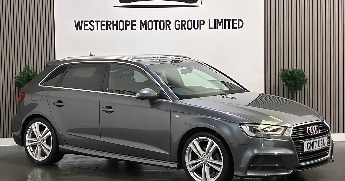 Used 2017 Audi A3 S Line Sportback Grey - Front View